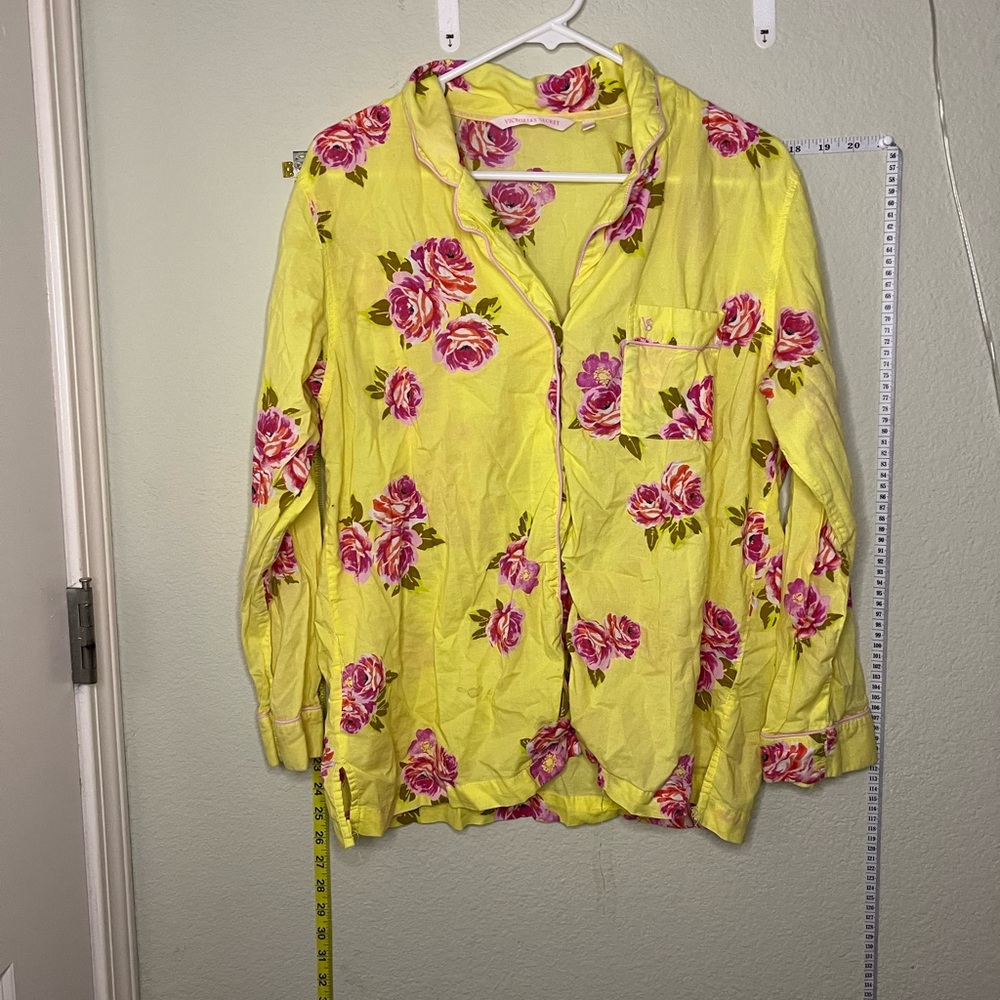 Victoria's Secret Yellow Floral PJ Set